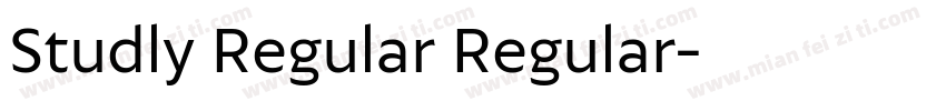 Studly Regular Regular字体转换